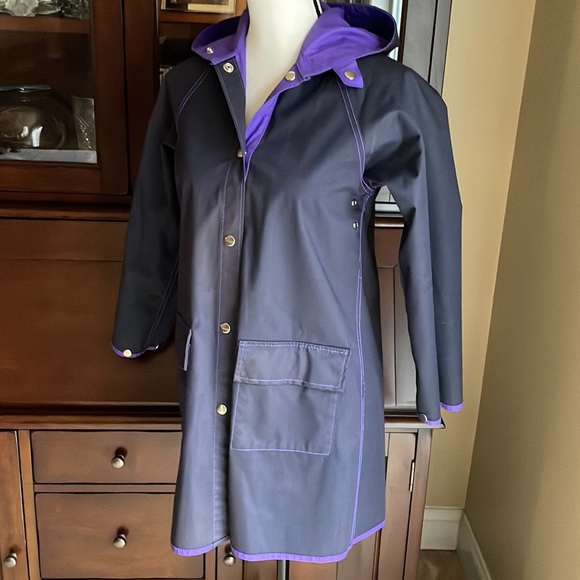 Vibrant Purple Acadia Raincoat M - Picture 14 of 15